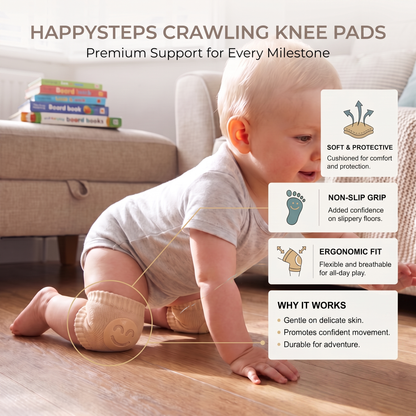 Baby Crawling Knee Pads with Anti Slip Grip