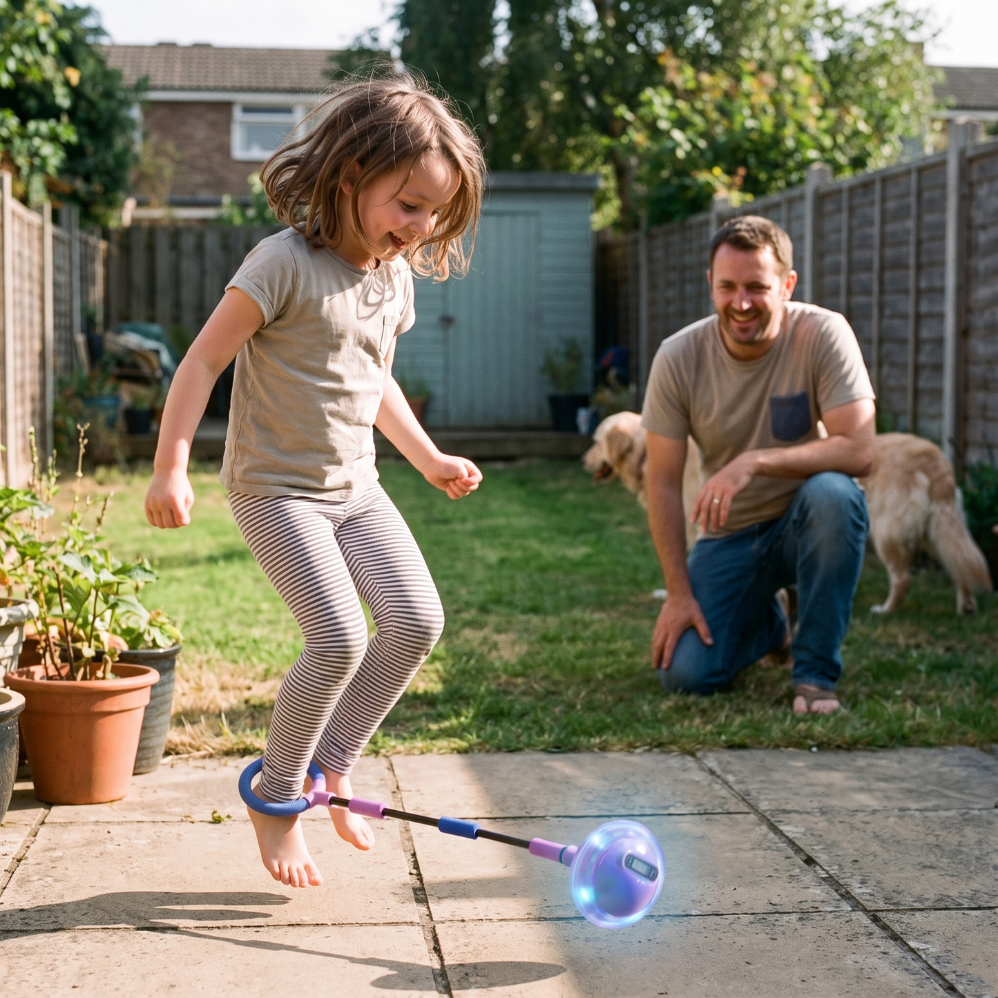 Light Up Ankle Skip Ball with Counter