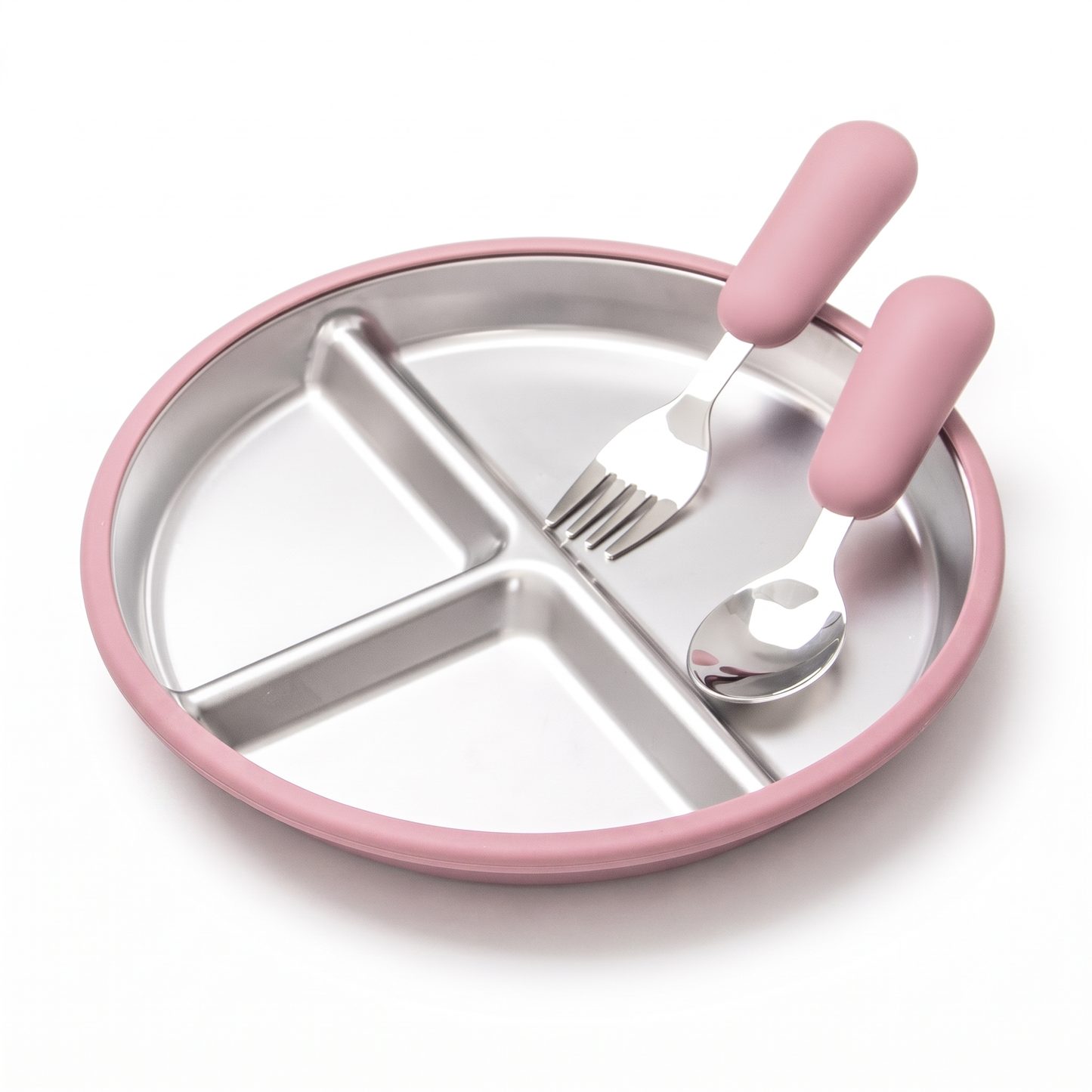 Stainless Steel Suction Plate for Babies & Toddlers (3-Pack)