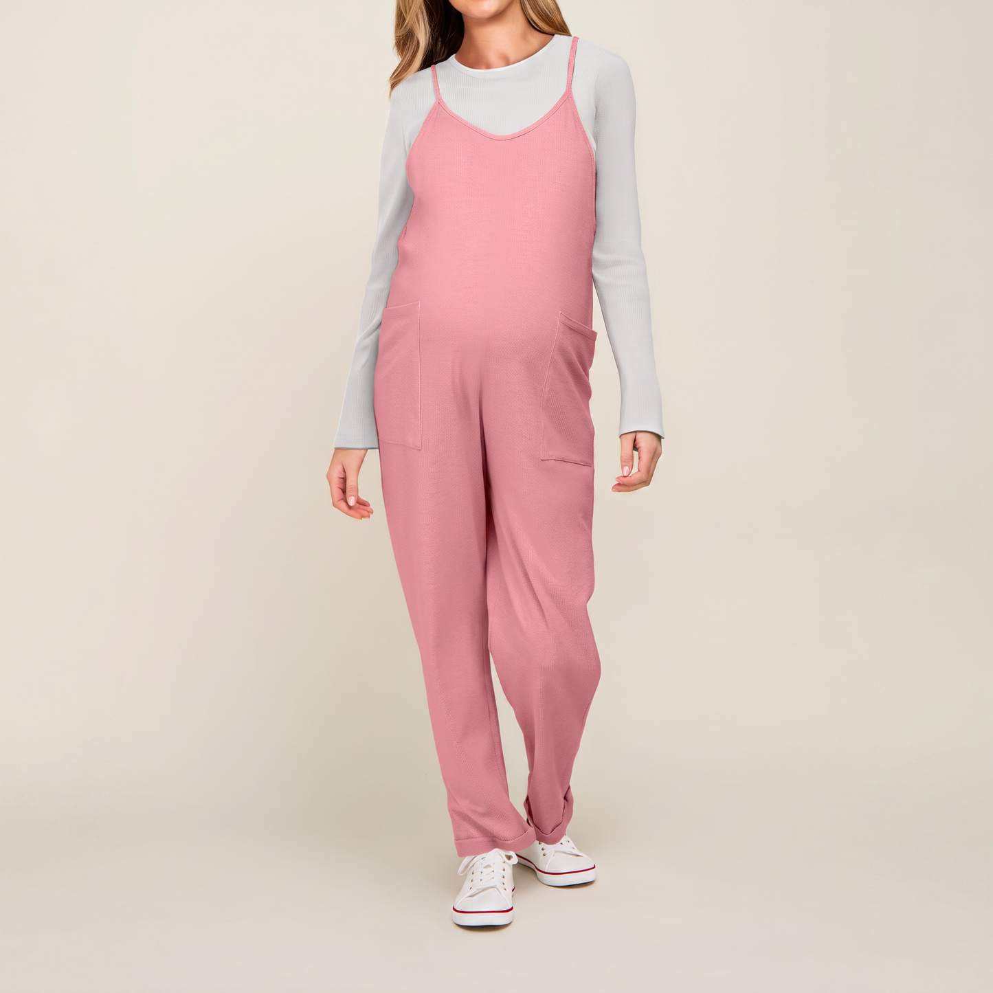 Comfy Oversized Maternity Jumpsuit