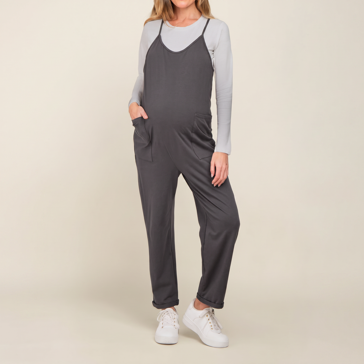 Comfy Oversized Maternity Jumpsuit