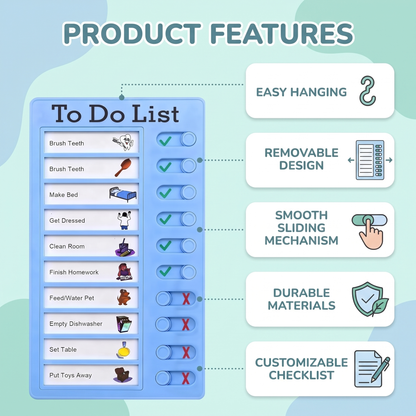 Kids Daily Routine & Chore Chart