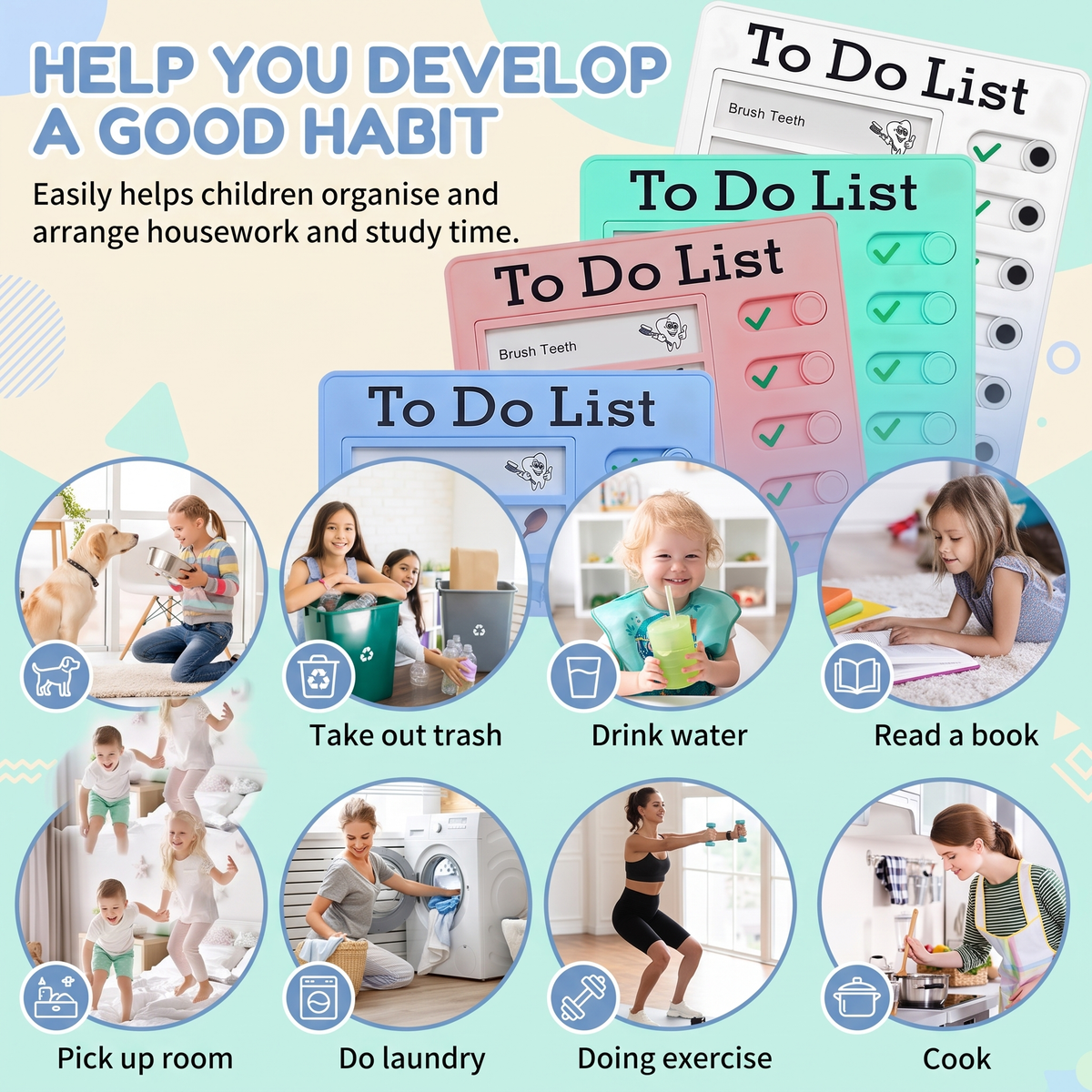Kids Daily Routine & Chore Chart