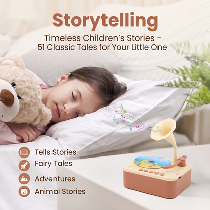 Kids Story & Music Record Player with 96 Cards