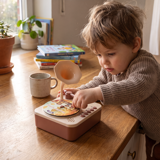 Kids Story & Music Record Player with 96 Cards