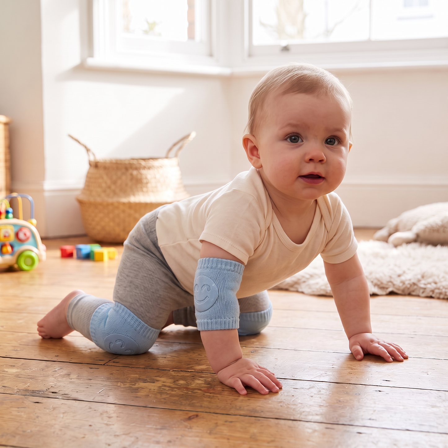 Baby Crawling Knee Pads with Anti Slip Grip