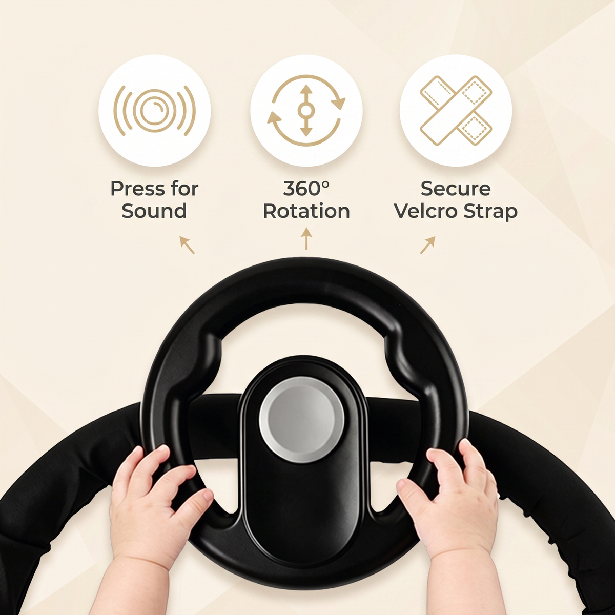 Toddler Pram Steering Wheel Toy