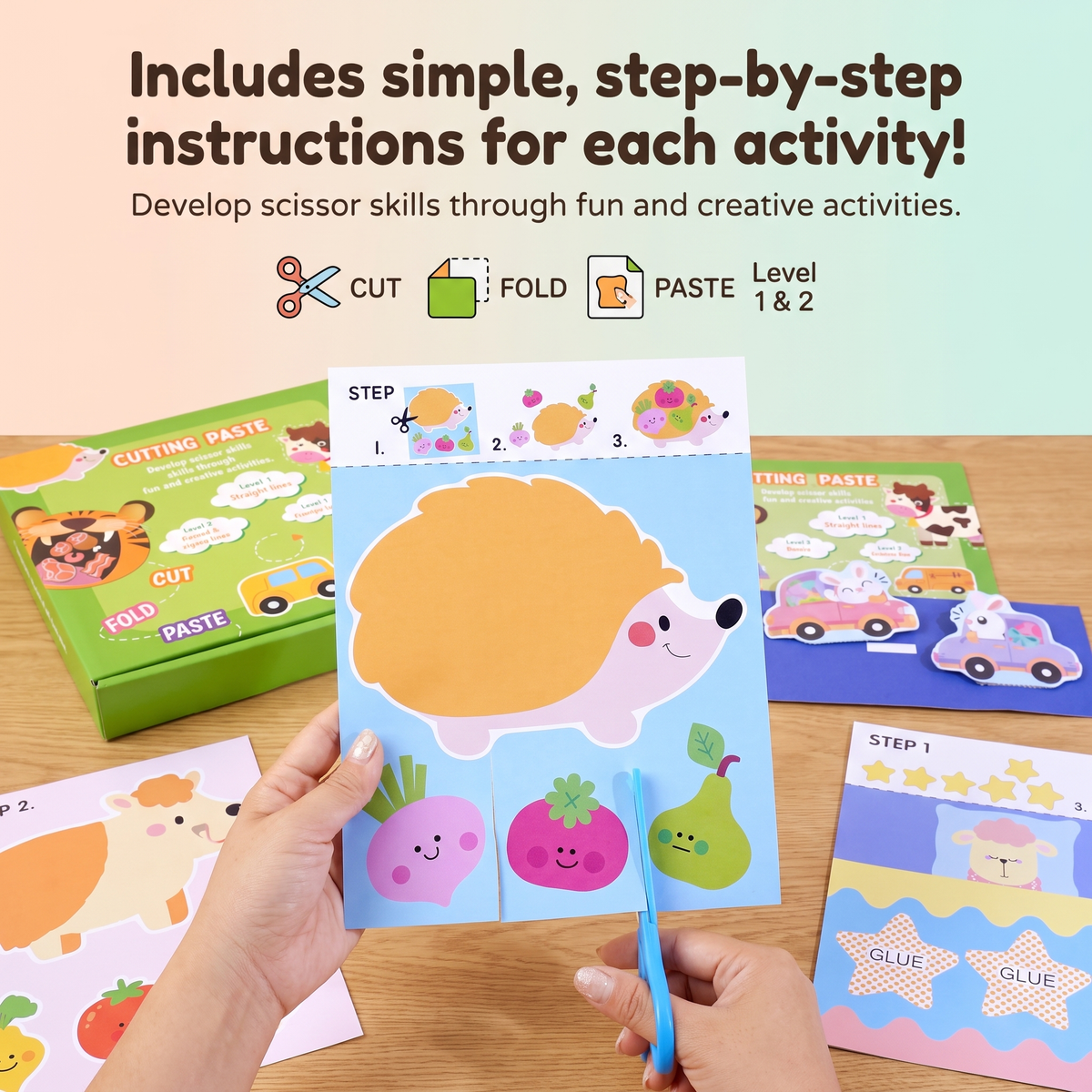 Kids Scissor Skills Practice Book Set