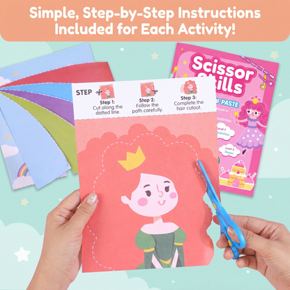 Kids Scissor Skills Practice Book Set
