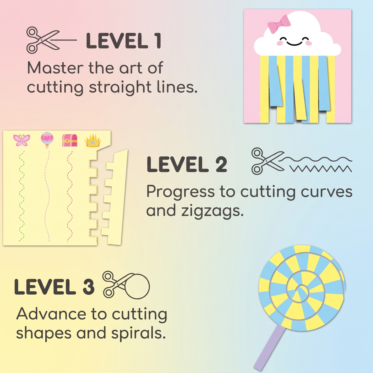 Kids Scissor Skills Practice Book Set
