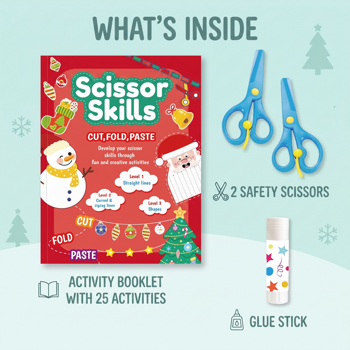Kids Scissor Skills Practice Book Set