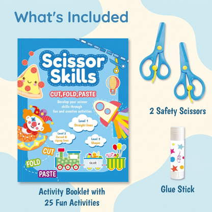 Kids Scissor Skills Practice Book Set