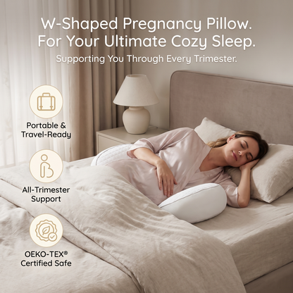 Adjustable Pregnancy Support Pillow for Bump & Back