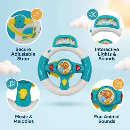 Interactive Kids Pram Driving Steering Wheel