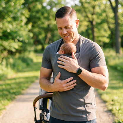Kangaroo Baby Carrier Shirt with Built In Pouch