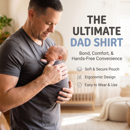 Kangaroo Baby Carrier Shirt with Built In Pouch