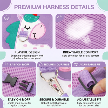 Little Explorer™ – Toddler Walking Harness Backpack & Wrist Link