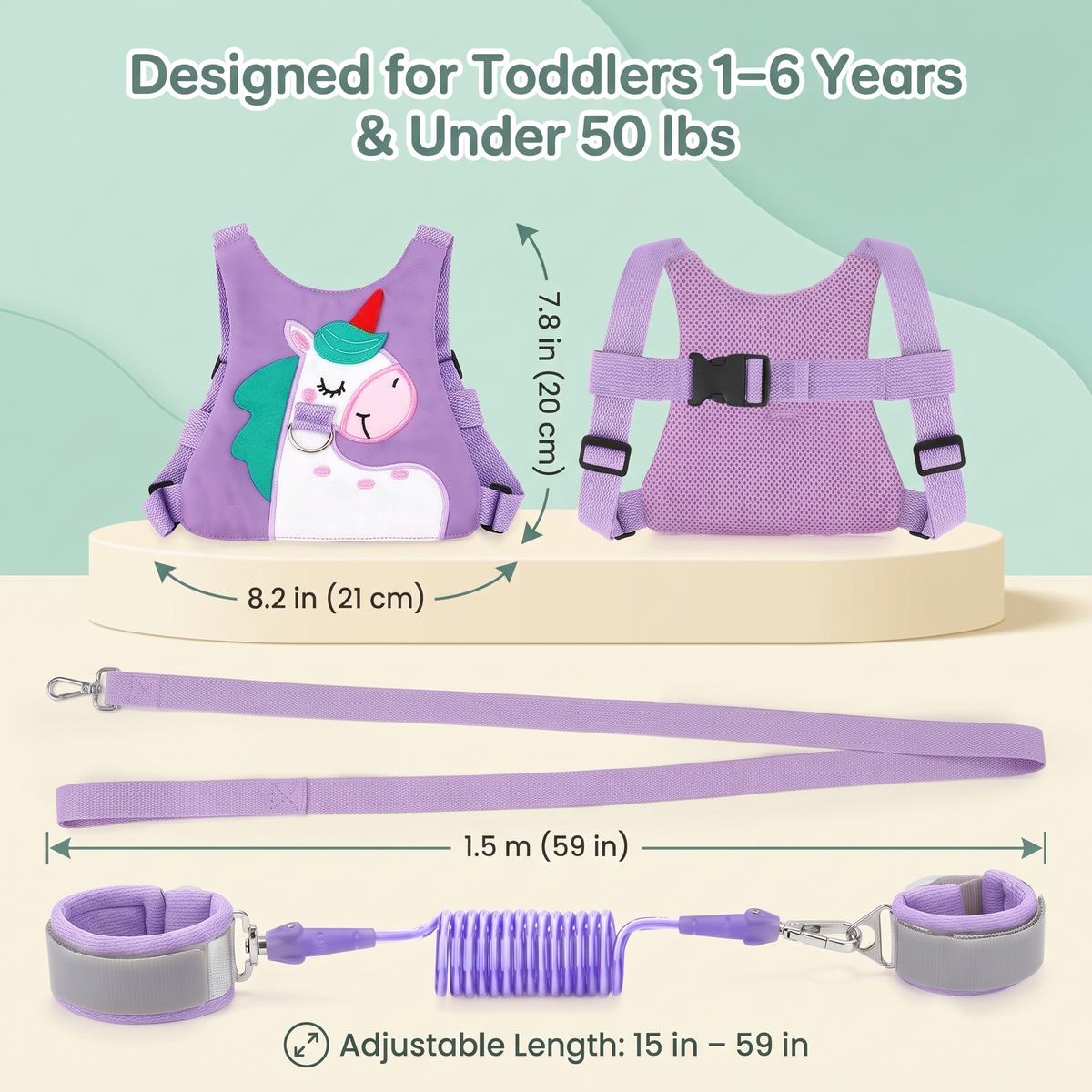 Little Explorer™ – Toddler Walking Harness Backpack & Wrist Link