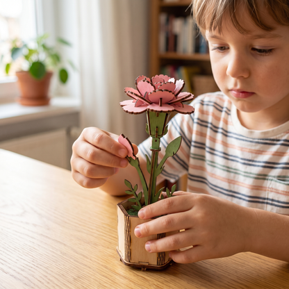 3D Wooden Flower & Plant Puzzle