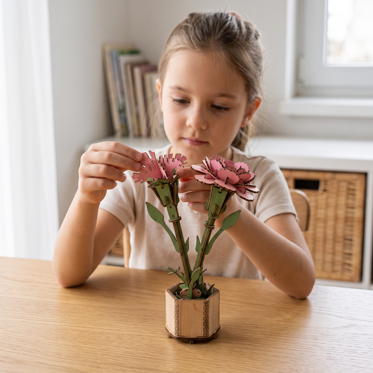 3D Wooden Flower & Plant Puzzle