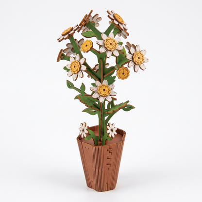 3D Wooden Flower & Plant Puzzle