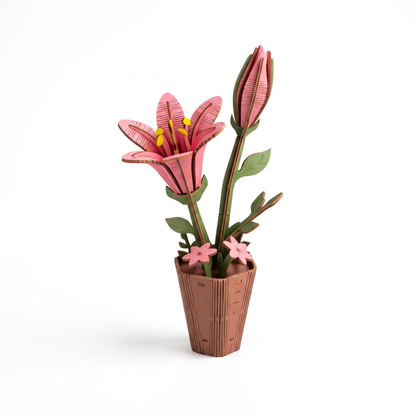 3D Wooden Flower & Plant Puzzle