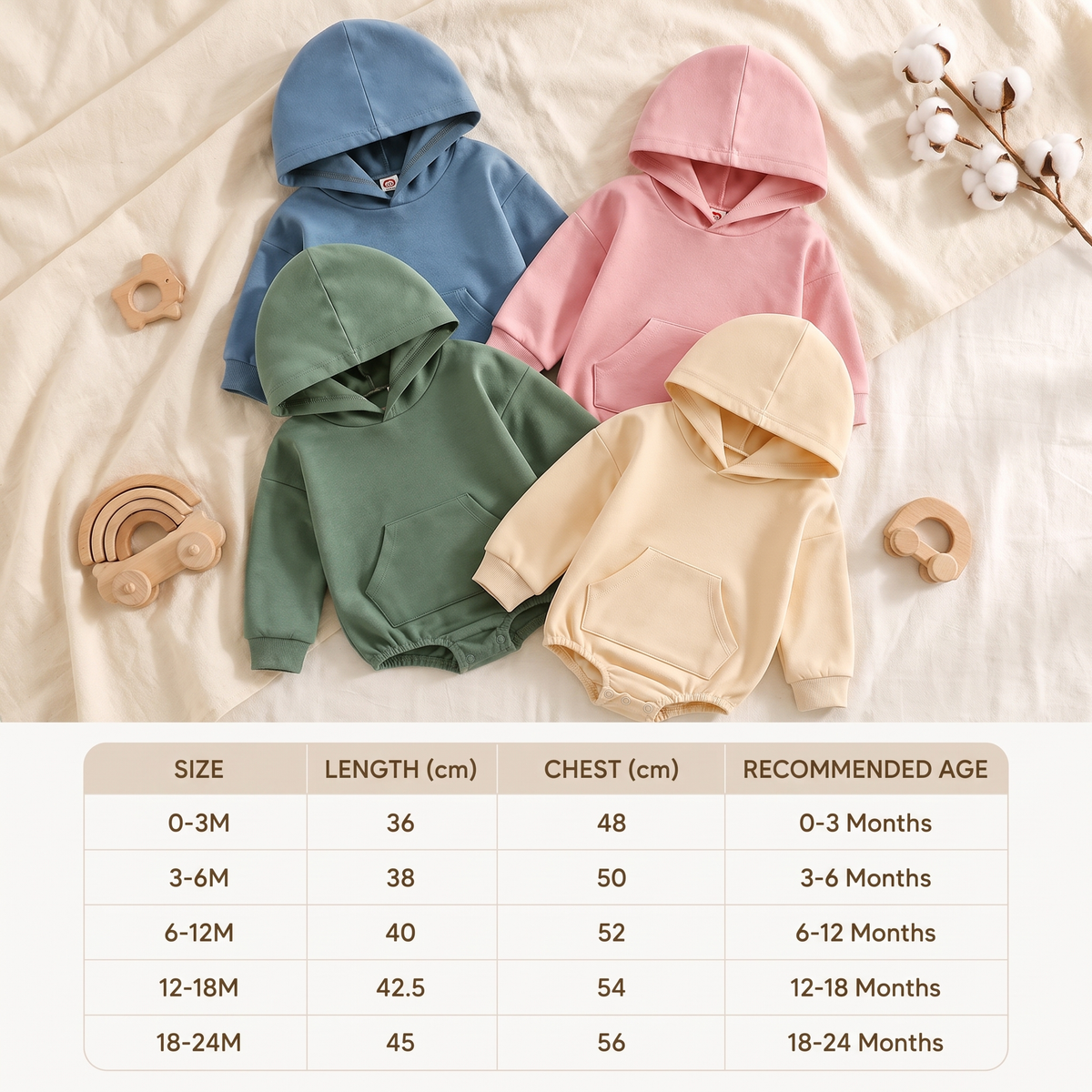 LittleCub™ – Cosy Hooded Baby Romper