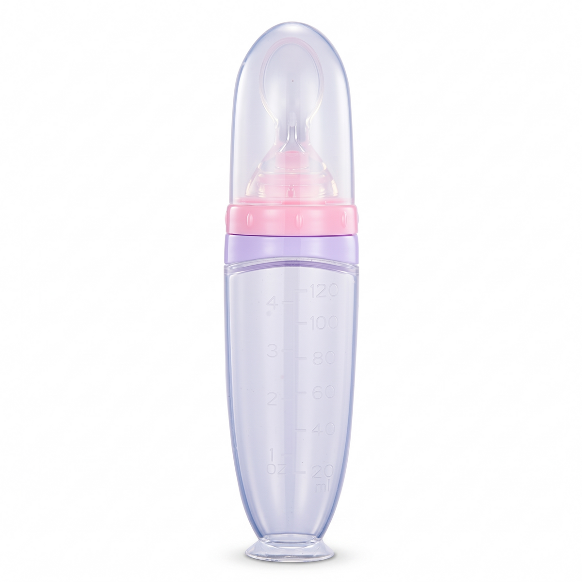 Silicone Squeeze Feeding Spoon with 120ml Food Container (2 Piece Set)