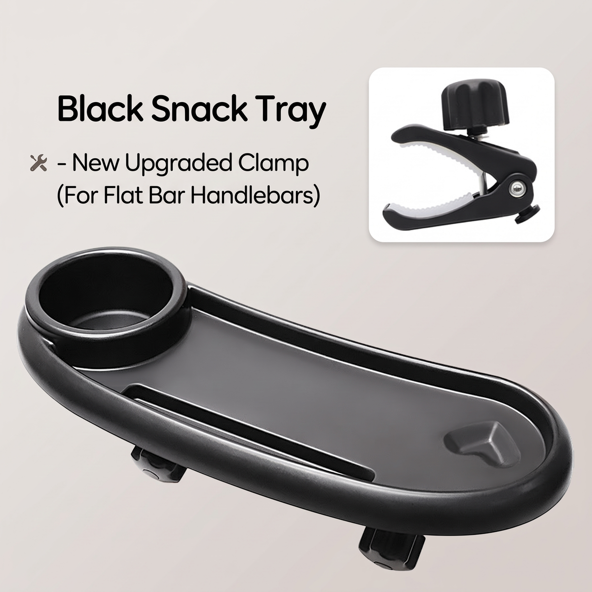 Universal Pram Snack Tray with Cup Holder & Storage