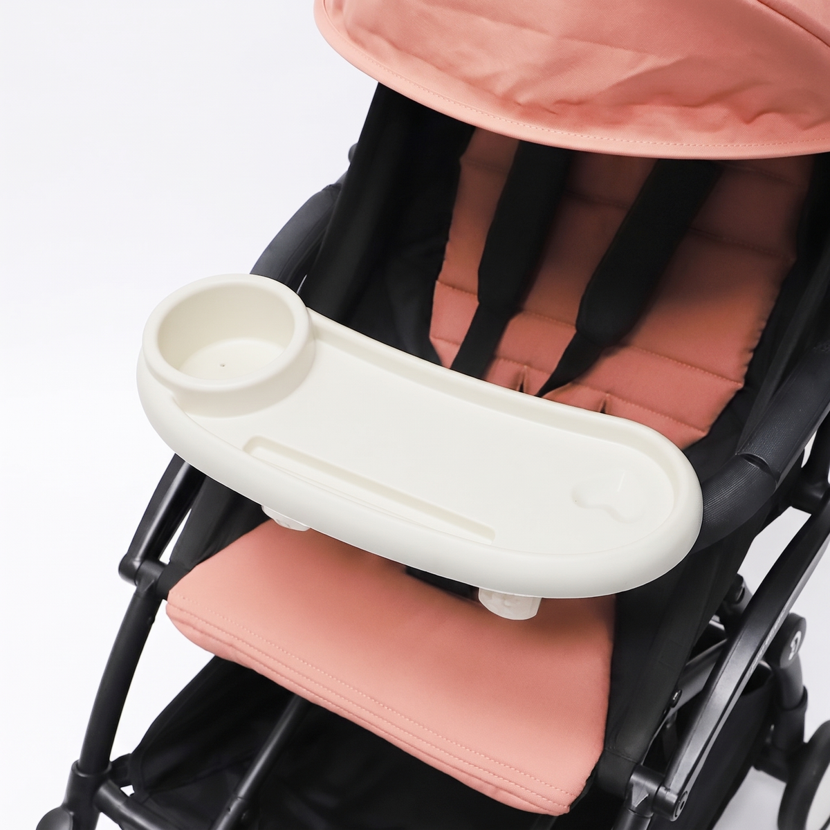Universal Pram Snack Tray with Cup Holder & Storage