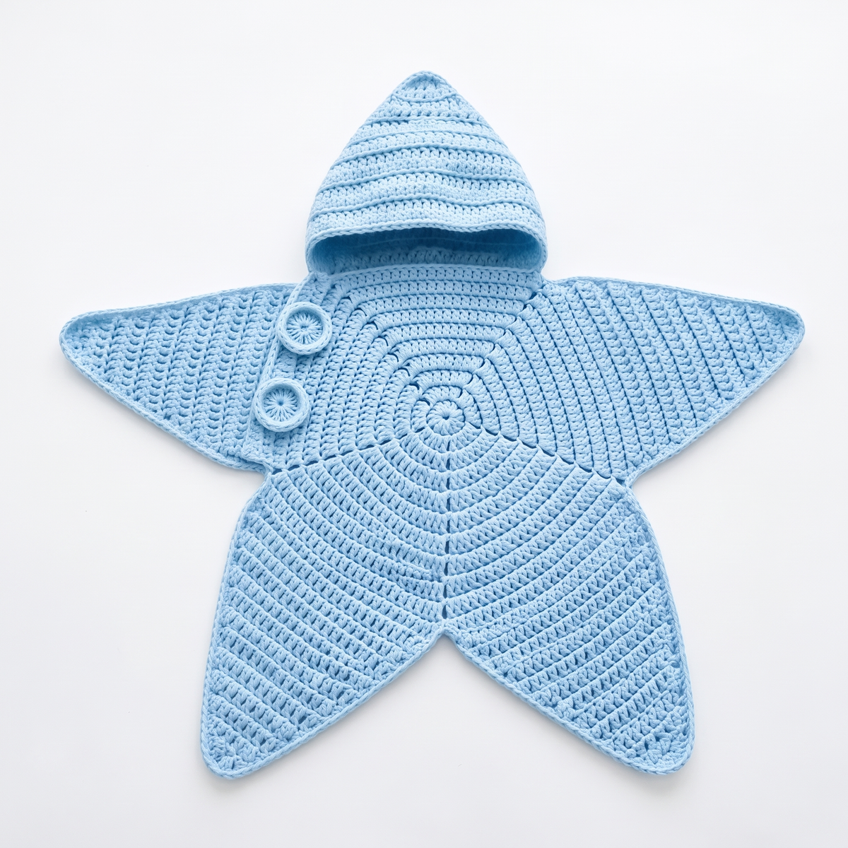 Cosy Star Suit for Babies - Knitted & Crocheted