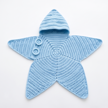 Cosy Star Suit for Babies - Knitted & Crocheted