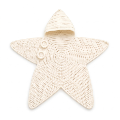 Cosy Star Suit for Babies - Knitted & Crocheted