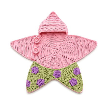 Cosy Star Suit for Babies - Knitted & Crocheted