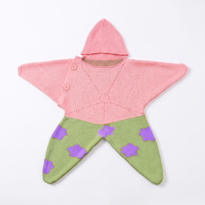 Cosy Star Suit for Babies - Knitted & Crocheted