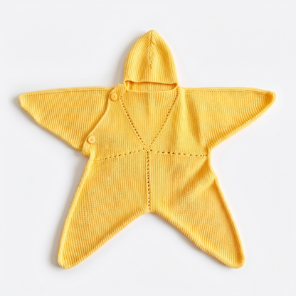 Cosy Star Suit for Babies - Knitted & Crocheted