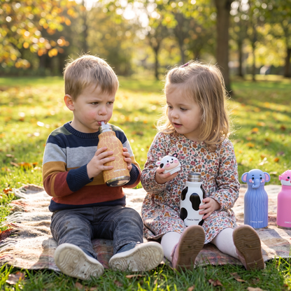 Kids Insulated Water Bottle with 3D Animal Lid – 480ml