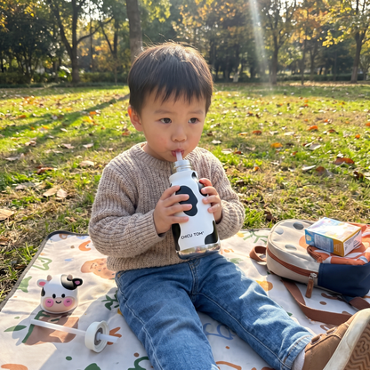 Kids Insulated Water Bottle with 3D Animal Lid – 480ml