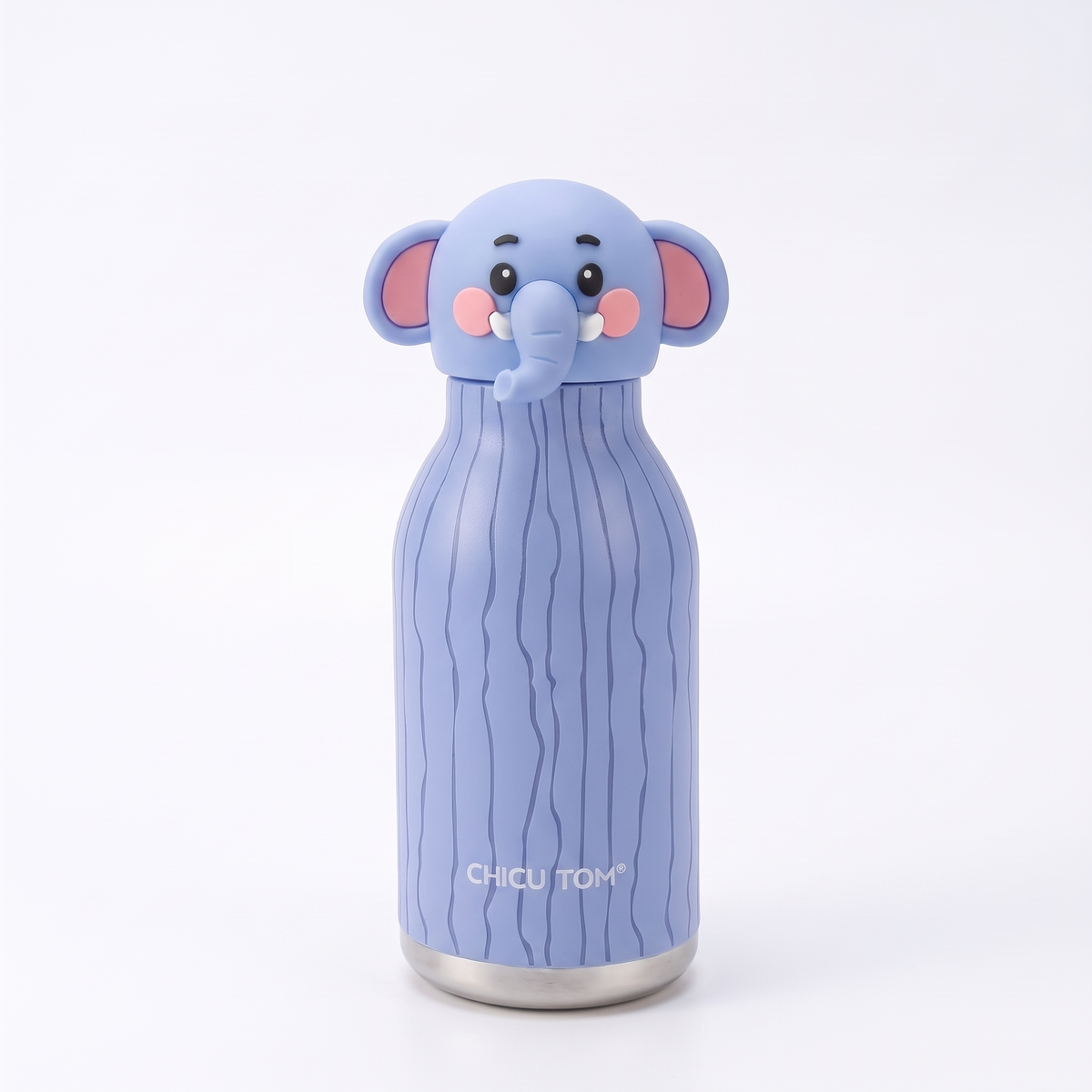 Kids Insulated Water Bottle with 3D Animal Lid – 480ml
