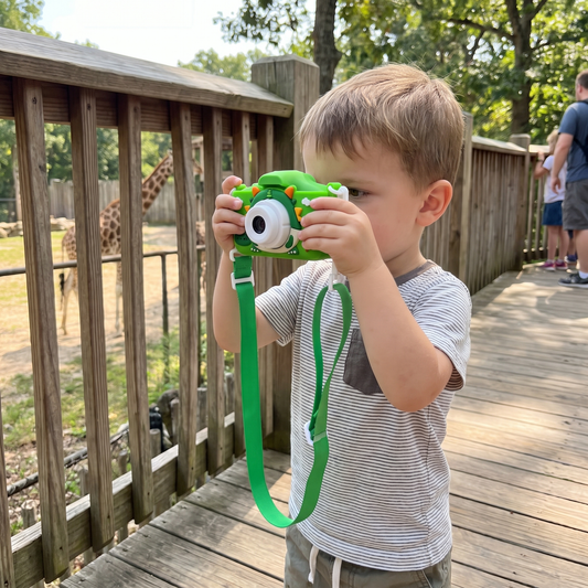 Kids Digital Camera with Dinosaur Cover