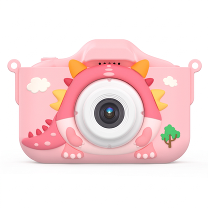 Kids Digital Camera with Dinosaur Cover