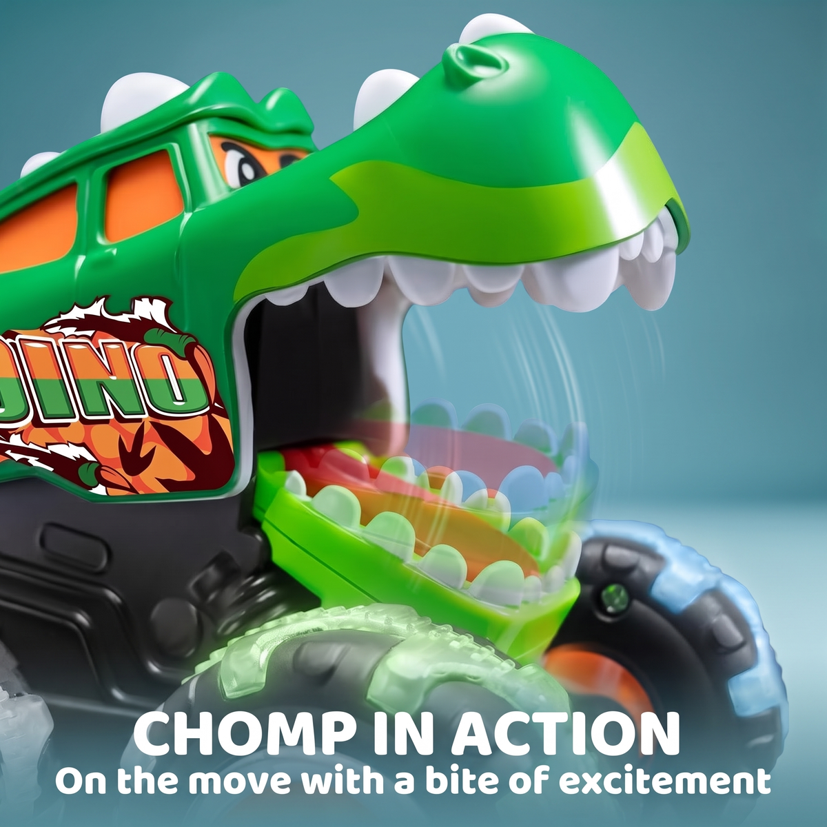 Press & Go Animal Monster Truck with Light Up Wheels