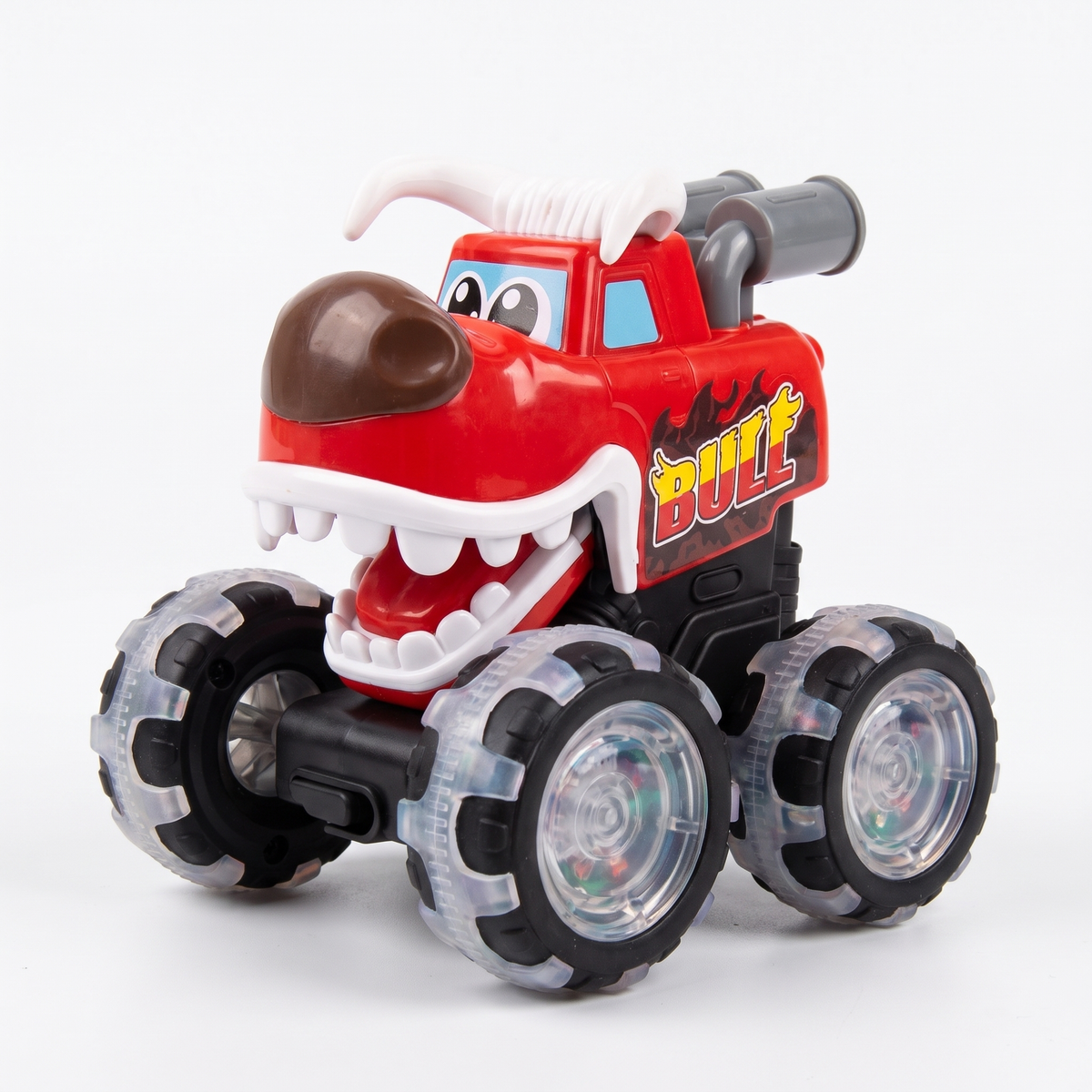 Press & Go Animal Monster Truck with Light Up Wheels