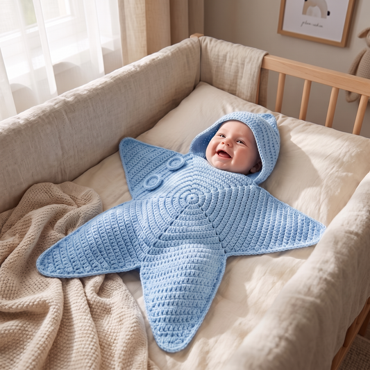 Cosy Star Suit for Babies - Knitted & Crocheted