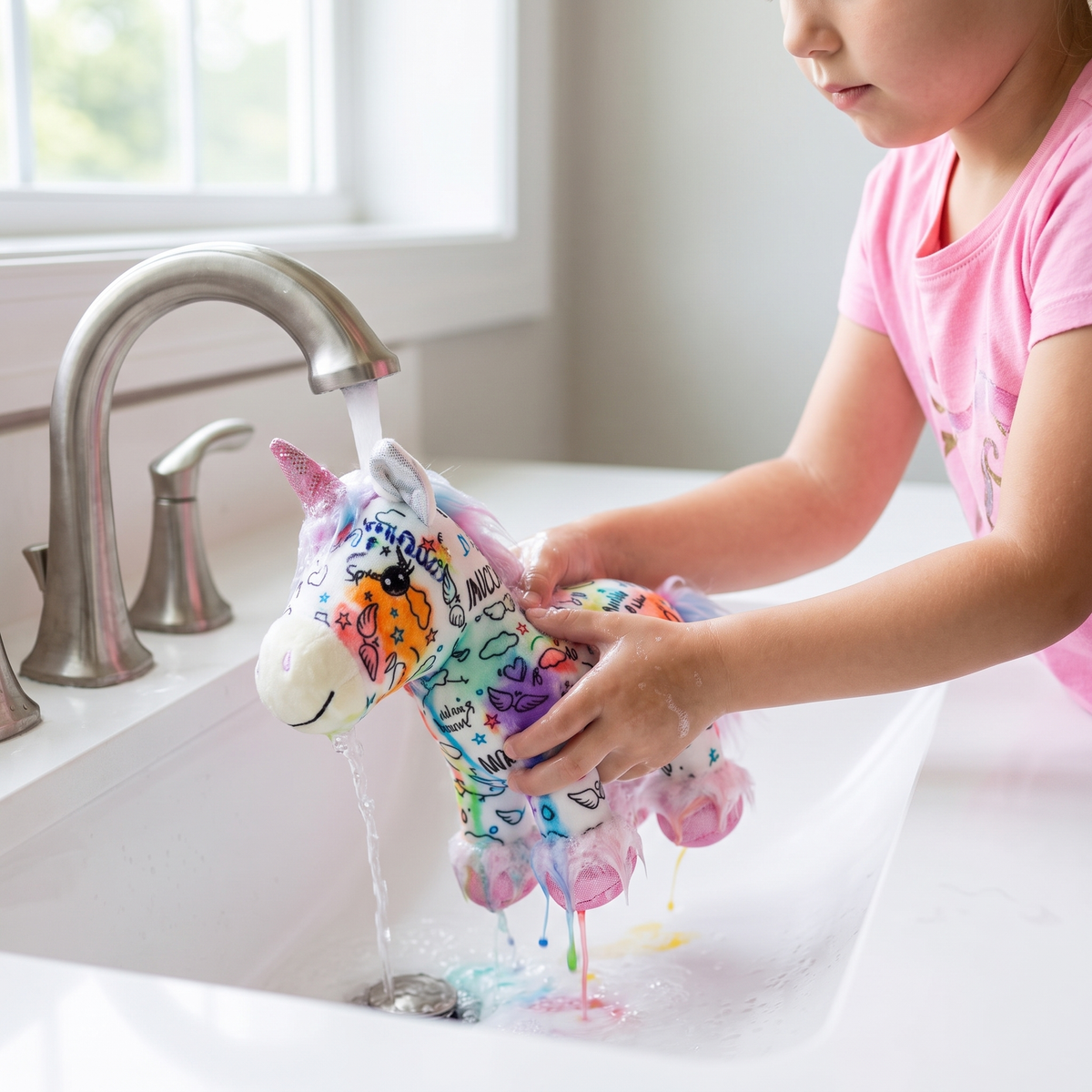 Colour Your Own Unicorn Plush with 12 Markers