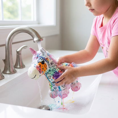 Colour Your Own Unicorn Plush with 12 Markers