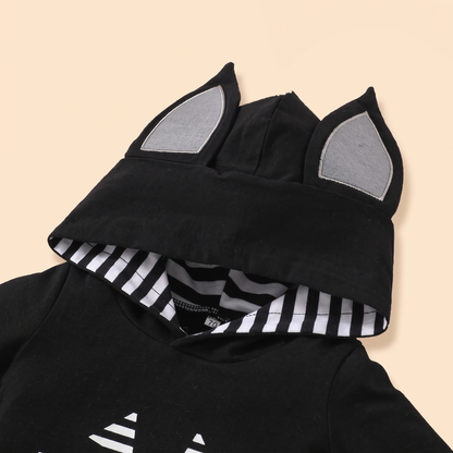 Baby Halloween Bat Romper with Wings