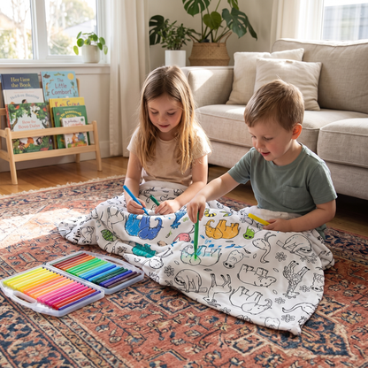 Colour Your Own Double Layer Sherpa Blanket