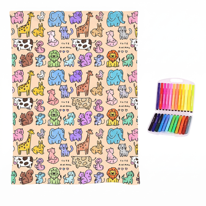 Colour Your Own Double Layer Sherpa Blanket