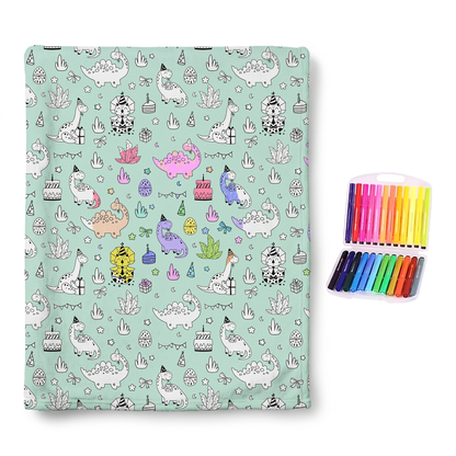 Colour Your Own Double Layer Sherpa Blanket